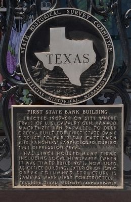 First State Bank Building Marker image. Click for full size.