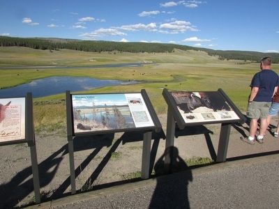 Marker in the Hayden Valley image. Click for full size.
