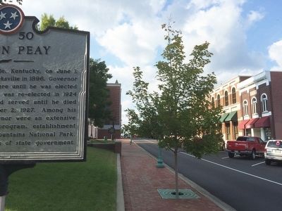View of marker looking north on 3rd Street image. Click for full size.