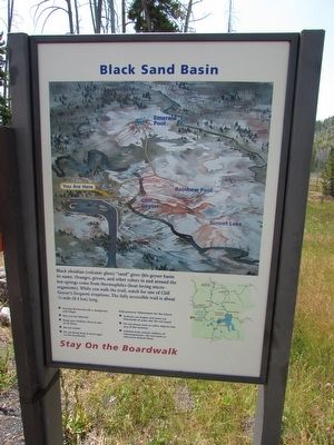 Black Sand Basin Marker image. Click for full size.