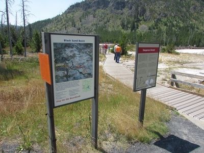 Black Sand Basin Marker image. Click for full size.