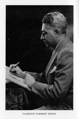Dr. Clarence Cameron White image. Click for full size.