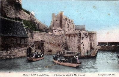 <i>Mont-Saint-Michel - L'Entrée du Mont à Marée Haute</i>. Click for full size. <i>Mont-Saint-Michel - L'Entrée du Mont à Marée Haute</i> image. Click for full size.