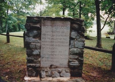 Fort Loudon Marker. Click for full size. Fort Loudon Marker image. Click for full size.