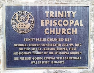 Trinity Episcopal Church Marker. Click for full size. Trinity Episcopal Church Marker image. Click for full size.