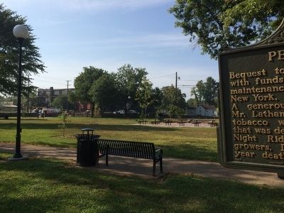 Peace Park includes walking trail and picnic tables.. Click for full size. Peace Park includes walking trail and picnic tables. image. Click for full size.