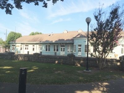 Adjoining the park is the former train depot.. Click for full size. Adjoining the park is the former train depot. image. Click for full size.