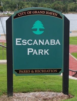 Escanaba Park Marker image. Click for full size.