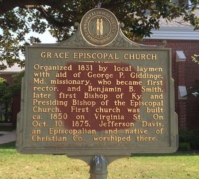 Grace Episcopal Church Marker (Side 1) image. Click for full size.