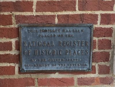 National Register of Historic Places plaque.. Click for full size. National Register of Historic Places plaque. image. Click for full size.