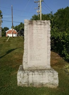 Scott County Revolutionary War Memorial (East Face) image. Click for full size.