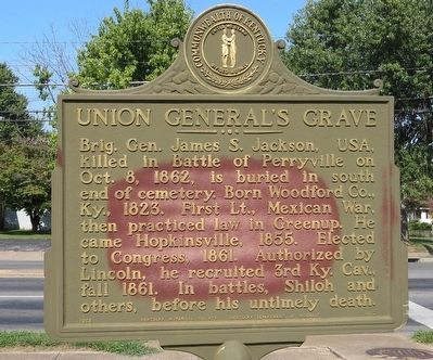 Union General's Grave Marker image. Click for full size.