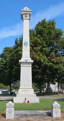 Confederate Civil War memorial in cemetery. image. Click for full size.