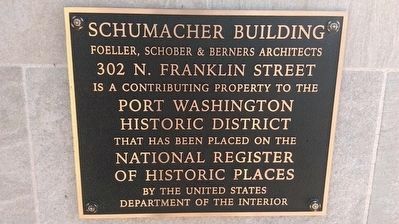 Schumacker Building Marker image. Click for full size.