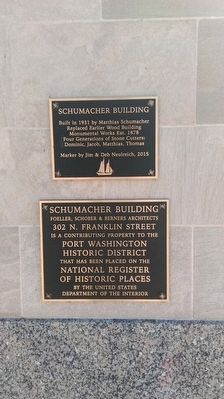 Schumacher Building Markers image. Click for full size.