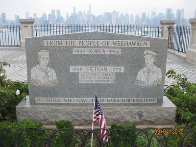 Weehawken Korea and Vietnam Memorial Marker image. Click for full size.
