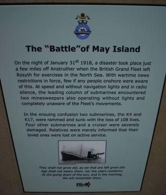 The "Battle" of May Island Marker. Click for full size. The "Battle" of May Island Marker image. Click for full size.