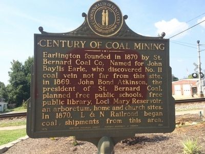Century of Coal Mining Marker image. Click for full size.