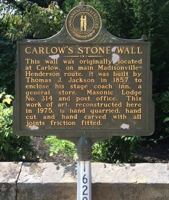 Carlow's Stone Wall Marker image. Click for full size.