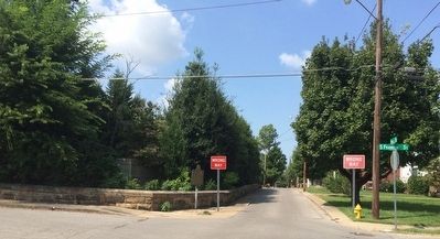 Wide area view of wall from Hall Street. image. Click for full size.