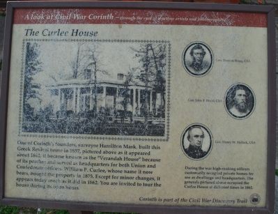 The Curlee House Marker. Click for full size. The Curlee House Marker image. Click for full size.