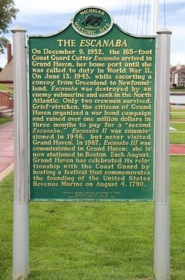 Shipwrecks and the Coast Guard / The Escanaba Marker. Click for full size. Shipwrecks and the Coast Guard / The Escanaba Marker image. Click for full size.