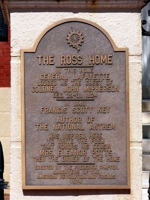 The Ross Home Marker. Click for full size. The Ross Home Marker image. Click for full size.