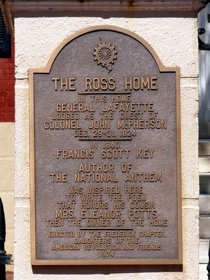 The Ross Home Marker image. Click for full size.