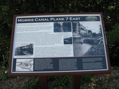 Morris Canal Plane 7 East Marker. Click for full size. Morris Canal Plane 7 East Marker image. Click for full size.