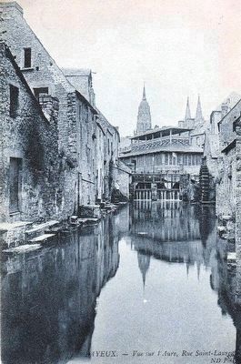 <i>Bayeaux - Vue sur l'Aure, Rue Saint-Laurent</i>. Click for full size. <i>Bayeaux - Vue sur l'Aure, Rue Saint-Laurent</i> image. Click for full size.