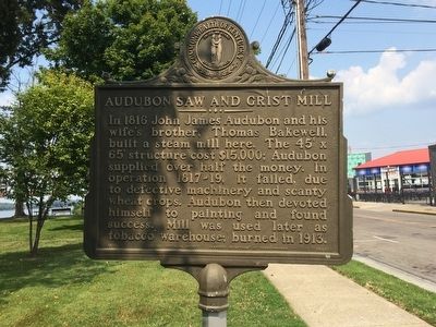 Audubon Saw and Grist Mill Marker image. Click for full size.