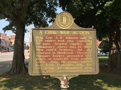A Civil War Action Marker image. Click for full size.