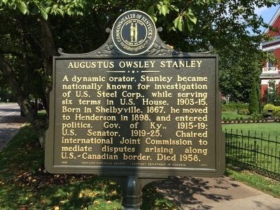 Augustus Owsley Stanley Marker image. Click for full size.
