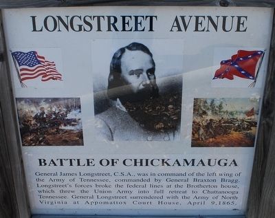Longstreet Avenue Marker image. Click for full size.