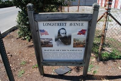 Longstreet Avenue Marker image. Click for full size.
