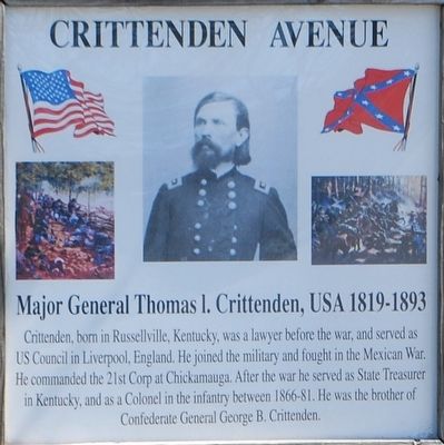Crittenden Avenue Marker image. Click for full size.