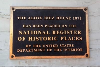 Aloys Bilz House Marker. Click for full size. Aloys Bilz House Marker image. Click for full size.