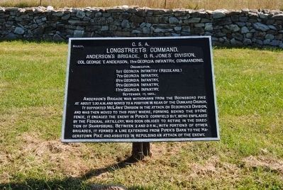 Longstreet's Command Marker image. Click for full size.