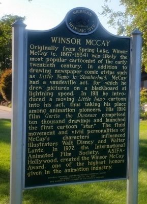 Winsor McCay Marker. Click for full size. Winsor McCay Marker image. Click for full size.