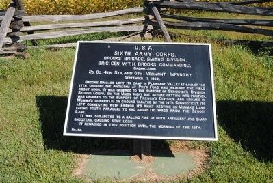 Sixth Army Corps Marker image. Click for full size.