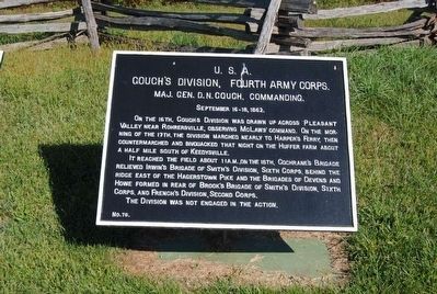 Couch's Division, Fourth Army Corps Marker image. Click for full size.