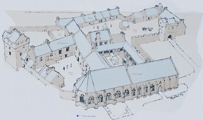 Crossraguel Abbey Marker Illustration. Click for full size. Crossraguel Abbey Marker Illustration image. Click for full size.