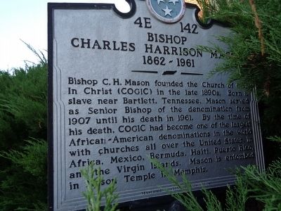 Bishop Charles Harrison Mason Marker image. Click for full size.