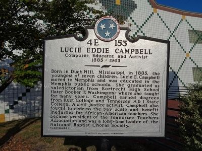 Lucie Eddie Campbell Marker. Click for full size. Lucie Eddie Campbell Marker image. Click for full size.