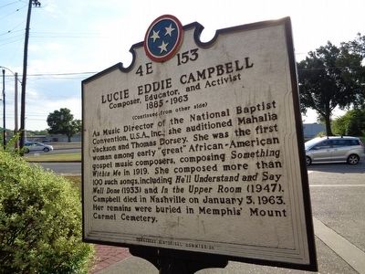 Lucie Eddie Campbell Marker image. Click for full size.