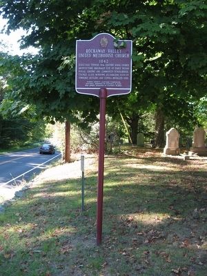 Rockaway Valley United Methodist Church Marker image. Click for full size.