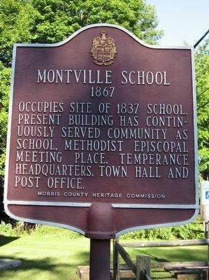 Montville School Marker. Click for full size. Montville School Marker image. Click for full size.