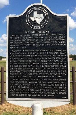 Big Inch Pipeline Marker image. Click for full size.