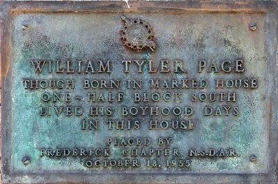 William Tyler Page Marker image. Click for full size.