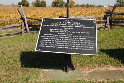 Sixth Army Corps Marker #1 image. Click for full size.